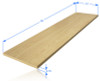 DiamondLife PegBoard Wood Shelf Plank 48 x 12 3 Colors