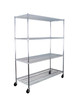 24″ x 60″ x 72″ 4-Tier Wire Shelving