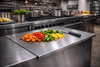 Stainless Steel Counter-Edge Cutting Board
