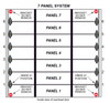  Green Hinge System 7 Panel Commercial Door (12 Hinges) 