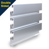 Aluminum Slatwall Trim Molding – Stackable Double Sided Slatwall