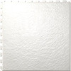 Perfection Floor Tile Slate Pattern Interlocking Tile White