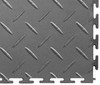  Perfection Floor Tile Diamond - Black | 8 Tiles/Case | 23.2 SQFT/Case 