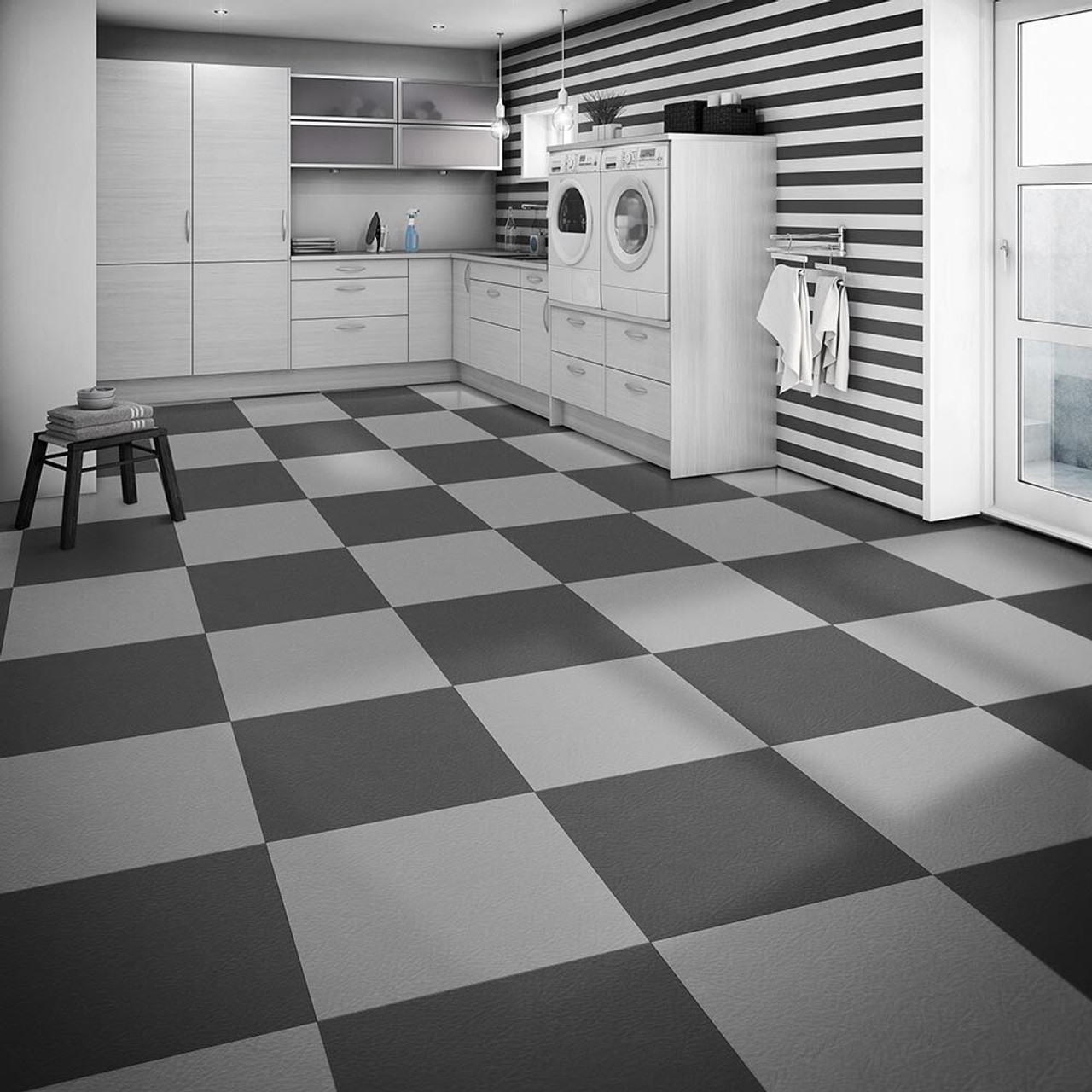 Perfection Floor Tile, Leather Pattern, Flexible Interlocking Tiles