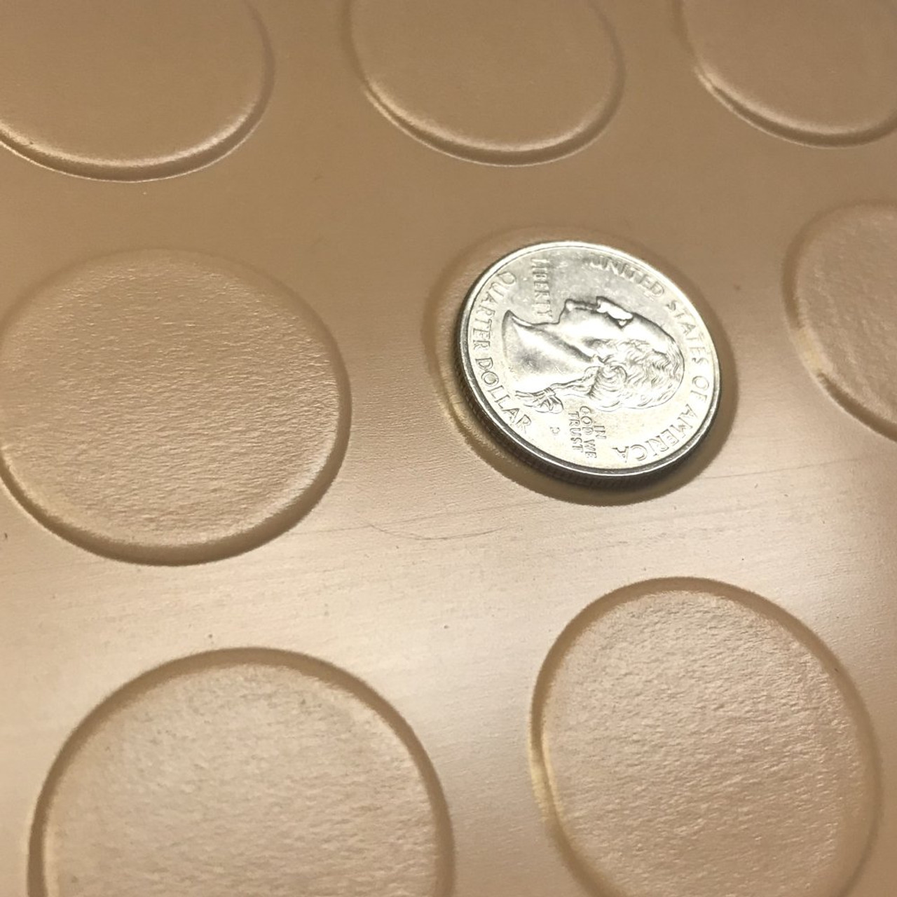 G Floor Coin Pattern is about the size of a quarter.
