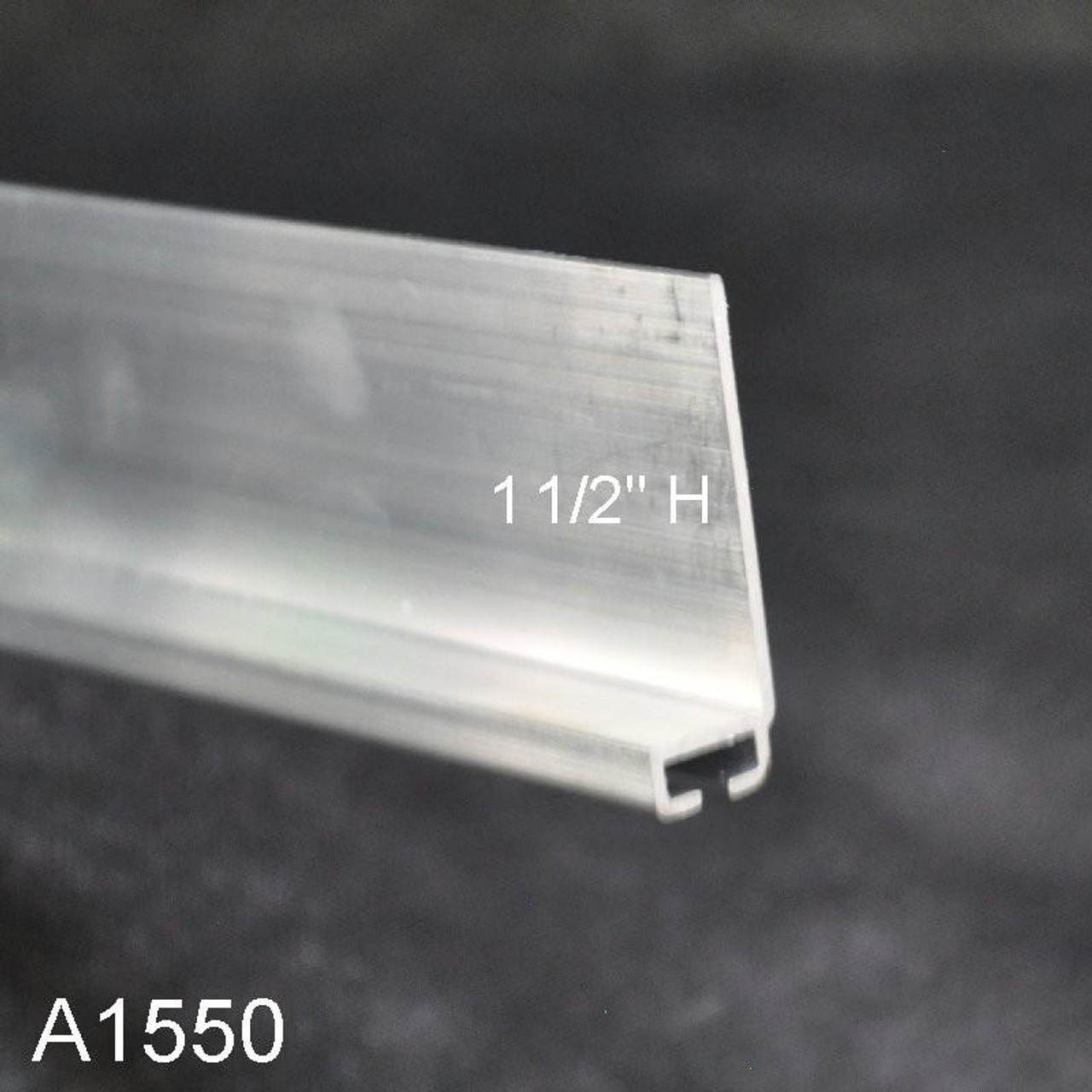 Aluminum Bottom Seal Retainer 1/2" x 1-1/2" L Shape A1550 