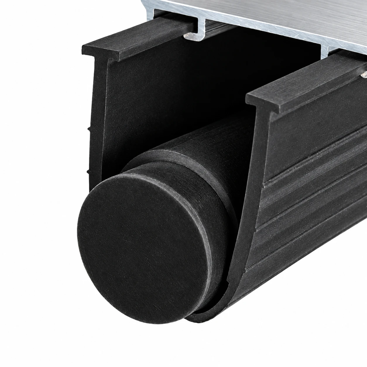 Super Seal 4" Rubber w/Tube Garage Door Weather Seal (100' Roll) 