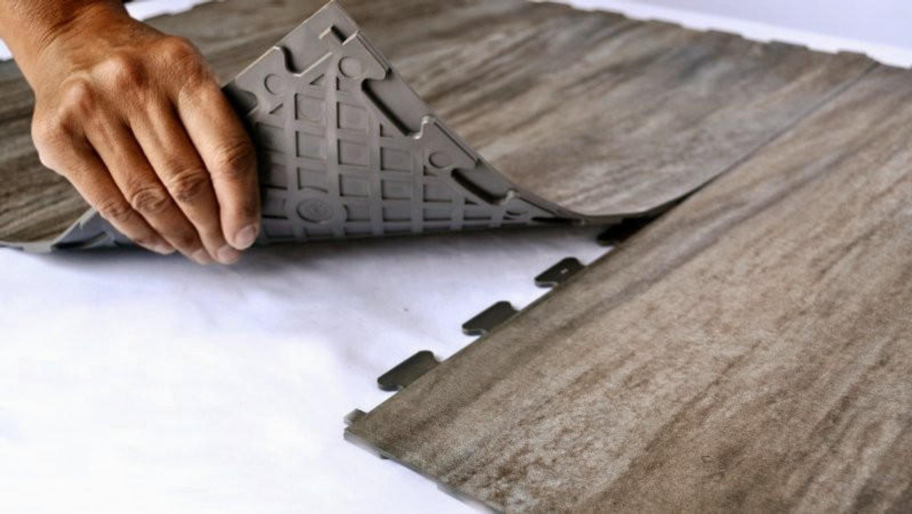  Perfection Floor Tile Wood Grains - Petrified Wood | 6 Tiles/ Case | 16.62 SQFT/ Case 