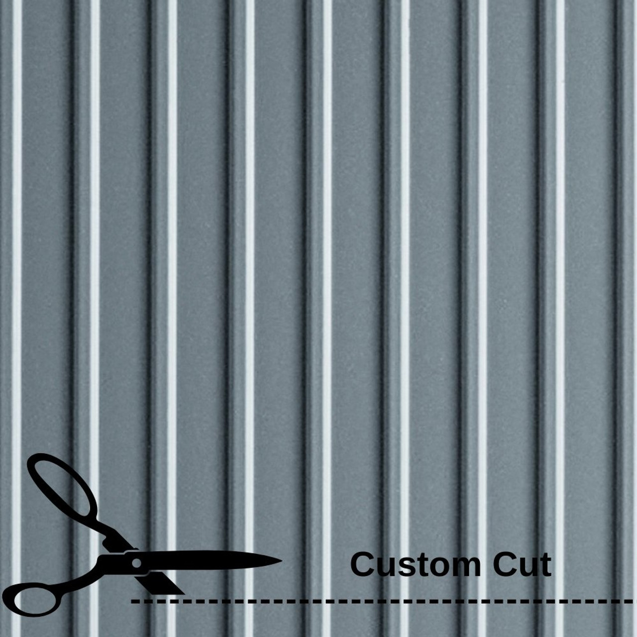  G Floor Ribbed Pattern Roll Out Vinyl Floor Covering, Custom Cut