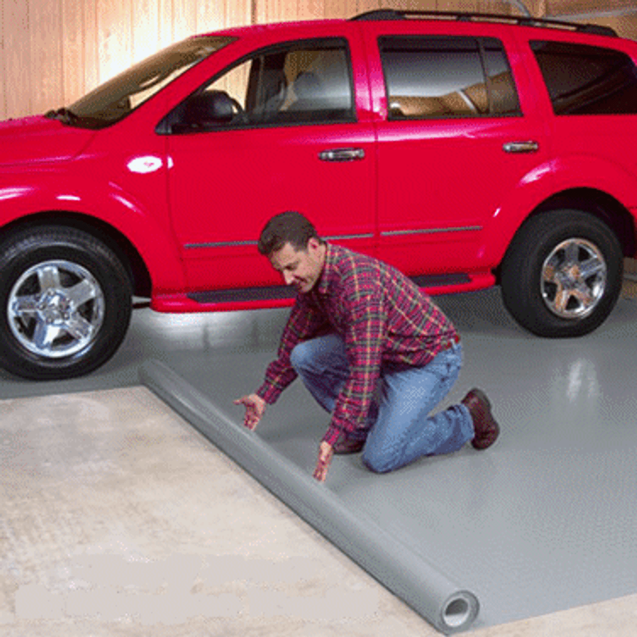 Garage Flooring Mat Roll Trailer Floor Covering Flooring Raised