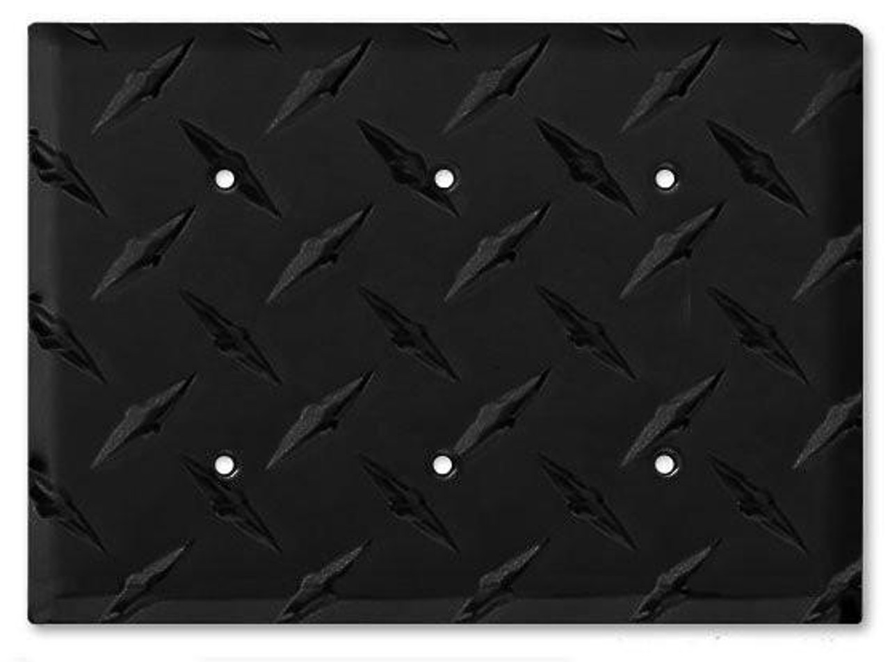 Switch Covers Aluminum Triple Blank Cover 5"H (Colors) 