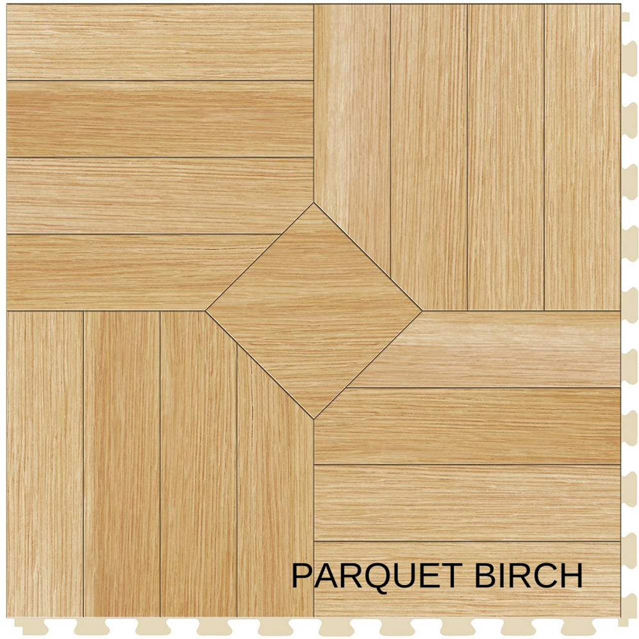  Perfection Floor Tile Wood Grains - Parquet Collection (5 color options) | 6 Tiles/ Case | 16.62 SQFT/ Case 