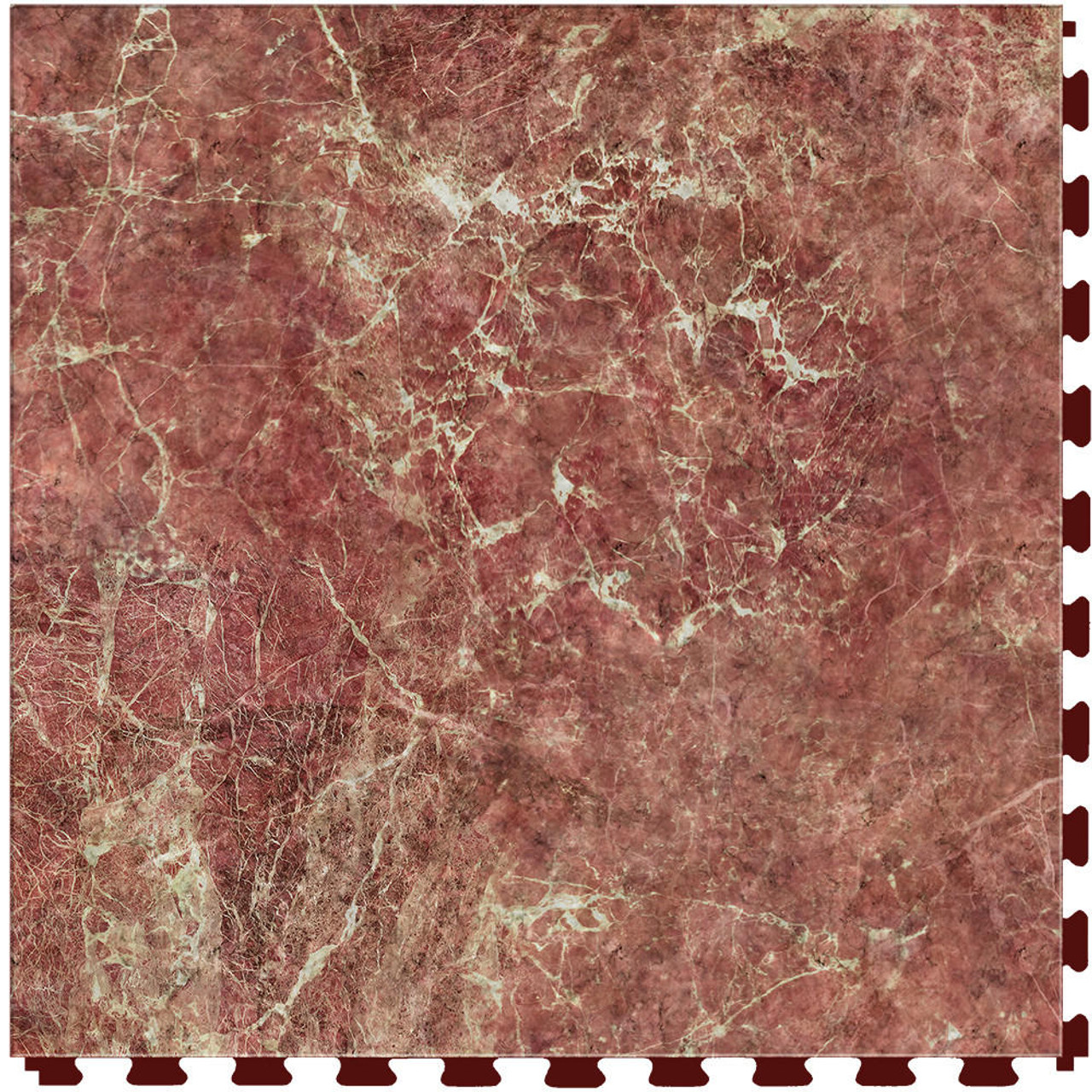  Perfection Floor Tile Natural Stone - Rose Marble | 6 Tiles/ Case | 16.62 SQFT/ Case 