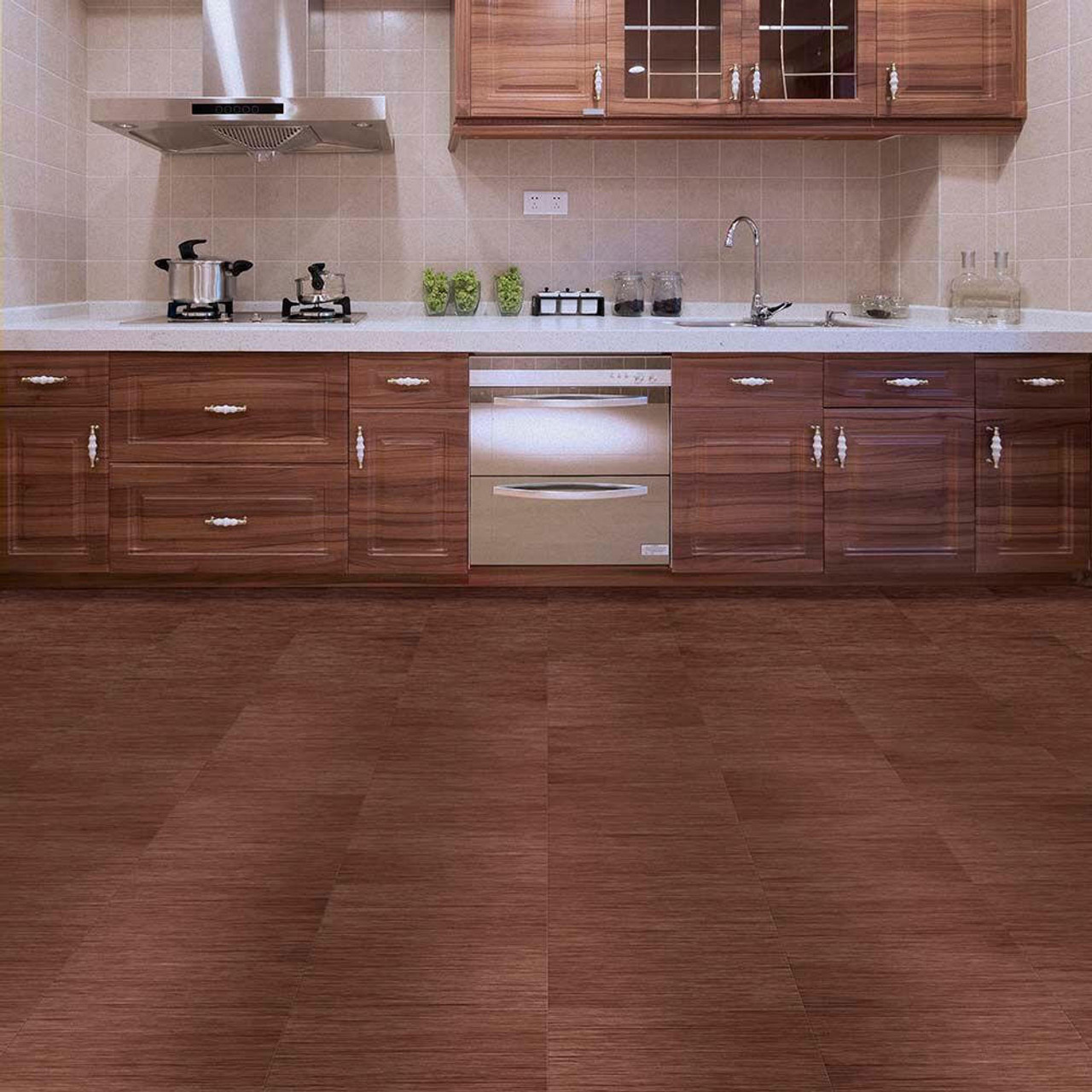  Perfection Floor Tile Wood Grain - Classic Collection | 6 Tiles/ Case | 16.62 SQFT/ Case 
