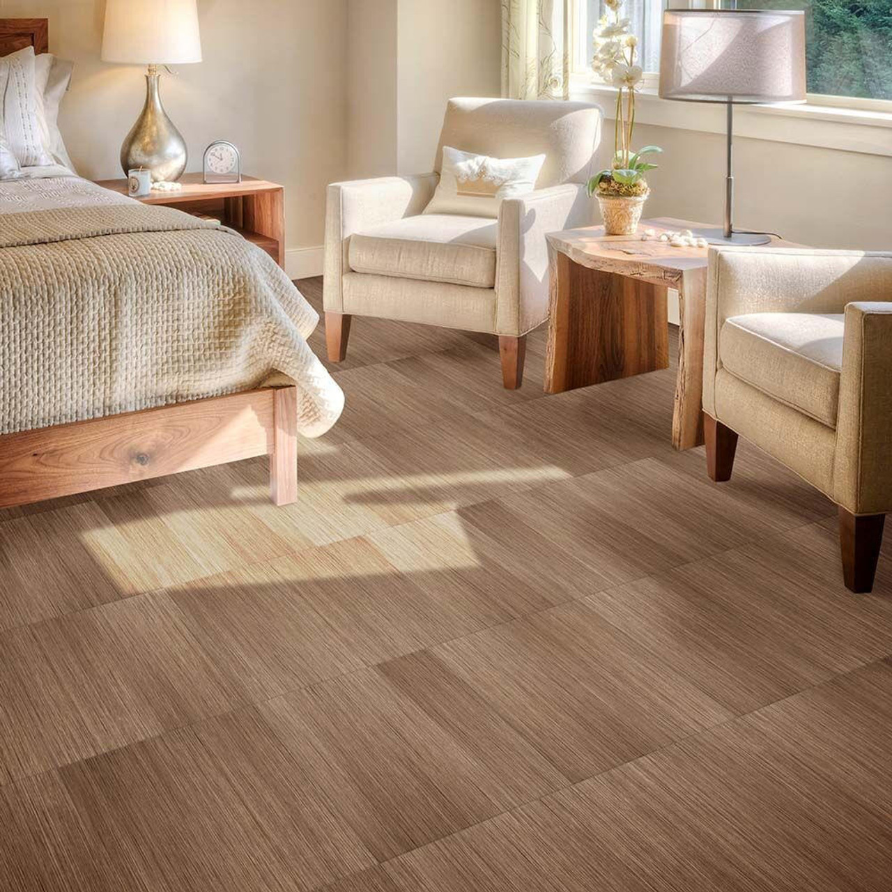  Perfection Floor Tile Wood Grain - Classic Collection | 6 Tiles/ Case | 16.62 SQFT/ Case 