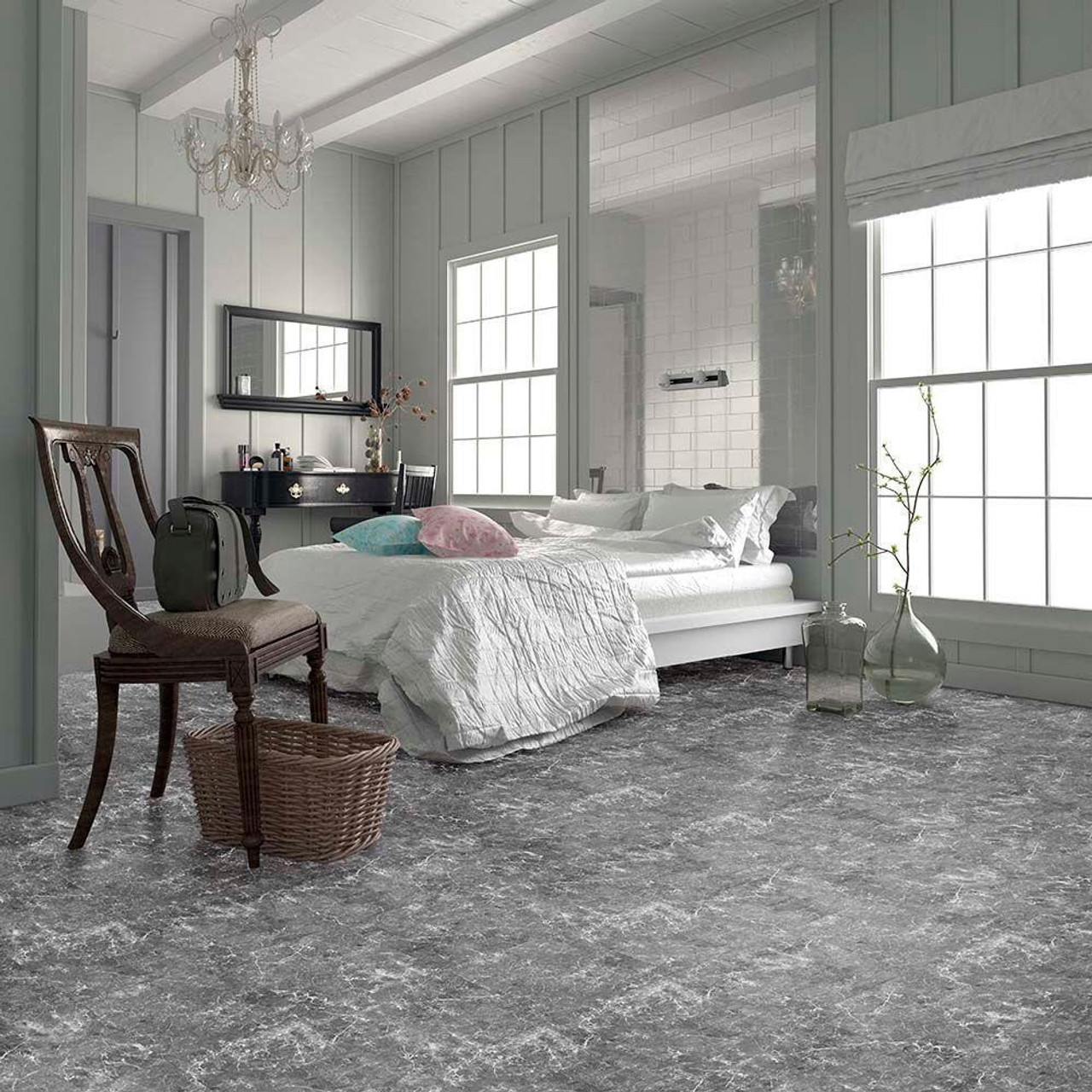  Perfection Floor Tile Natural Stone - Gemstone Collection (8 Color Options) | 6 Tiles/ Case | 16.62 SQFT/ Case 