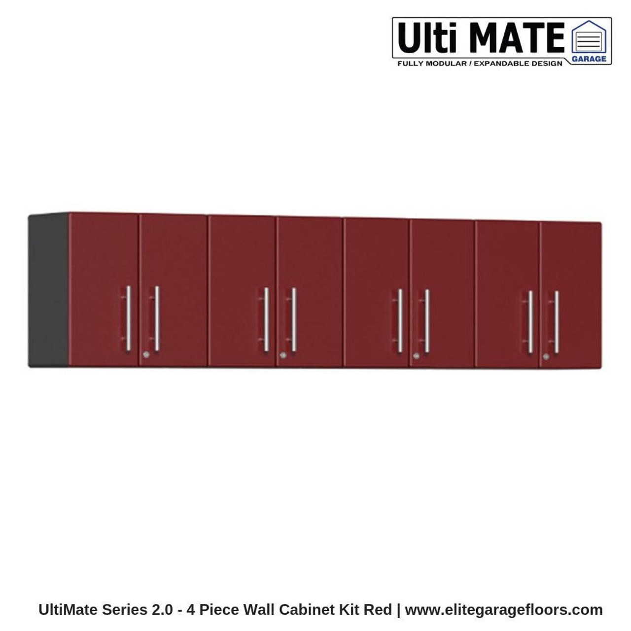 UltiMate Ulti Mate Garage 2.0 Series 4 Piece Wall Cabinet Kit
