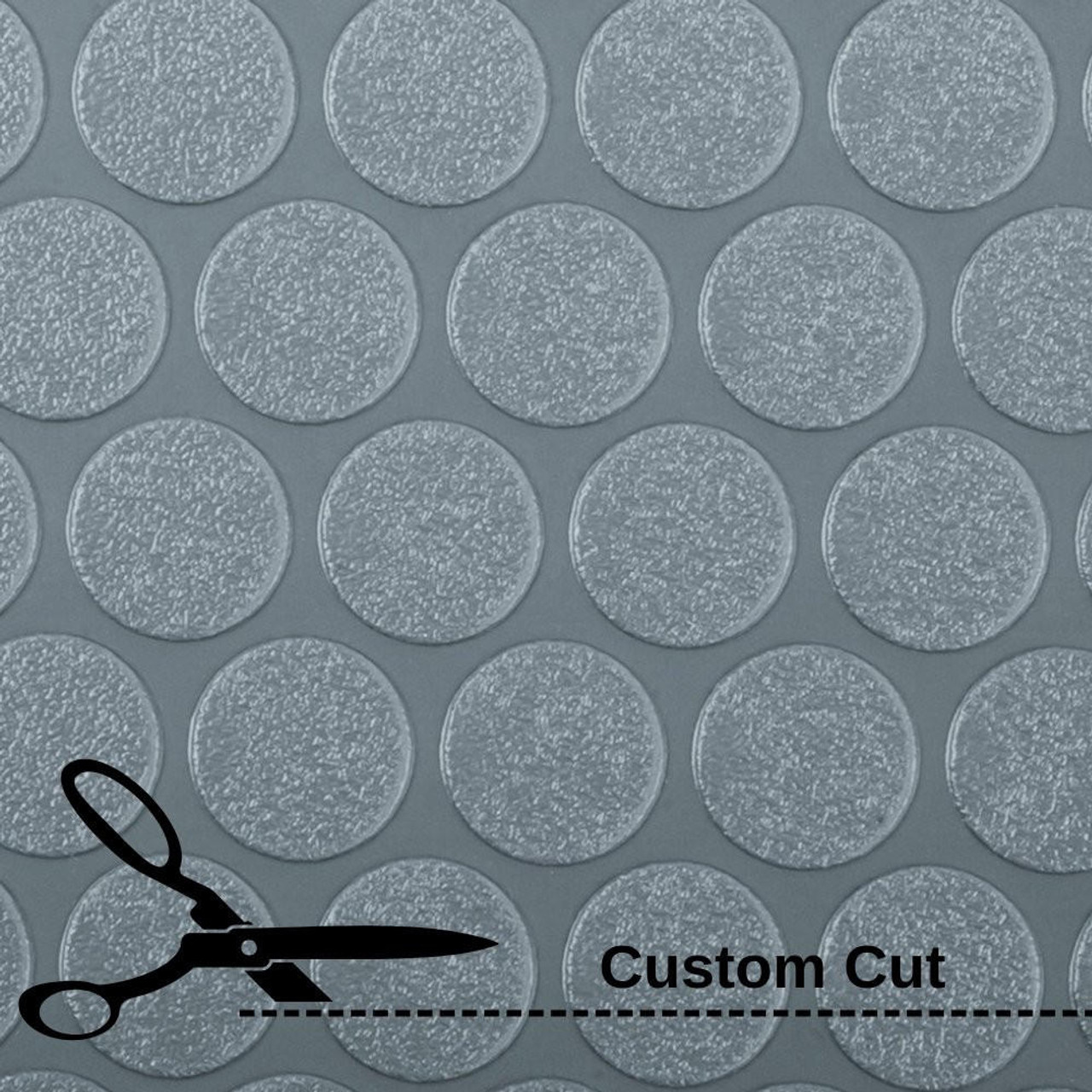 Small Coin Pattern Garage Flooring and Small Coin Pattern Roll-Out