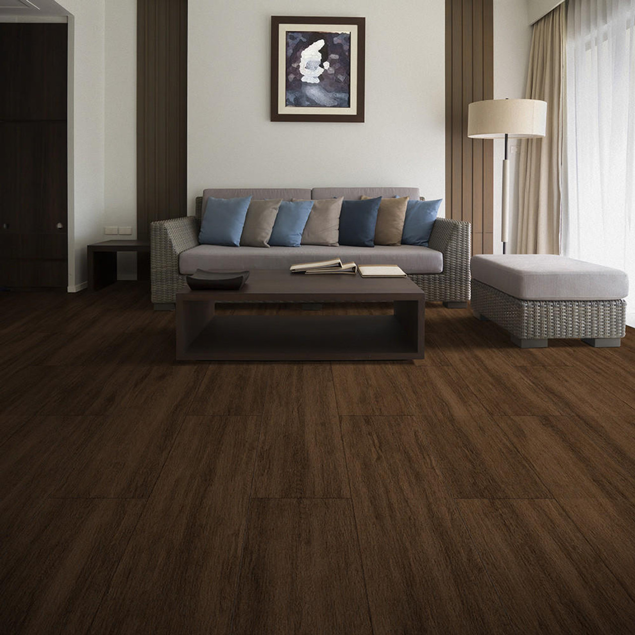 Perfection Floor Tile Wood Grain - Chestnut or 6 Tiles/ Case or 16.62 SQFT/ Case
