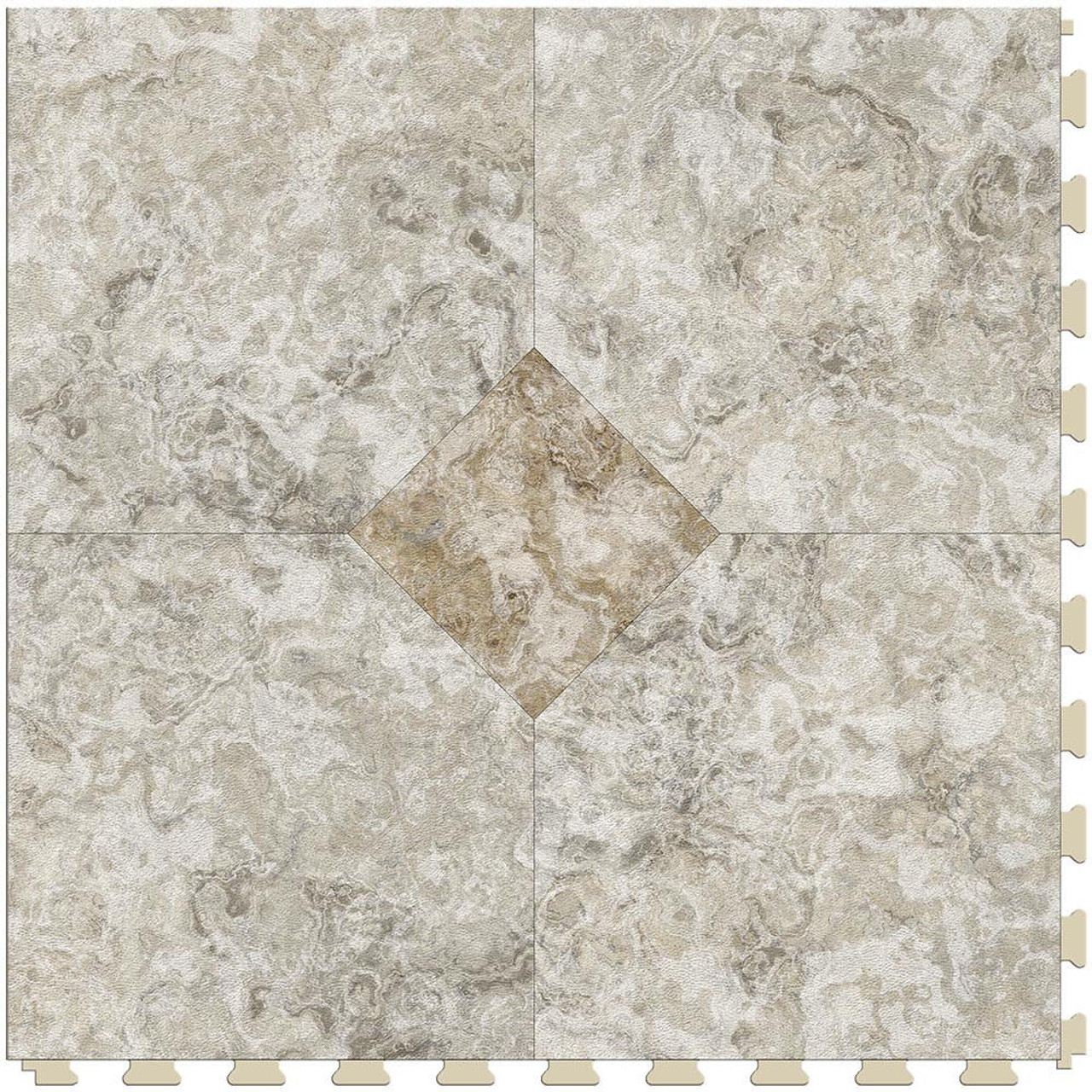Perfection Floor Tile Natural Stone - Breccia Collection or 6 Tiles/ Case or 16.62 SQFT/ Case