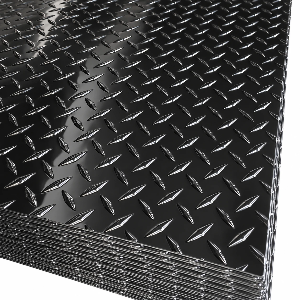 Black Diamond Plate 22 Gauge Sheets