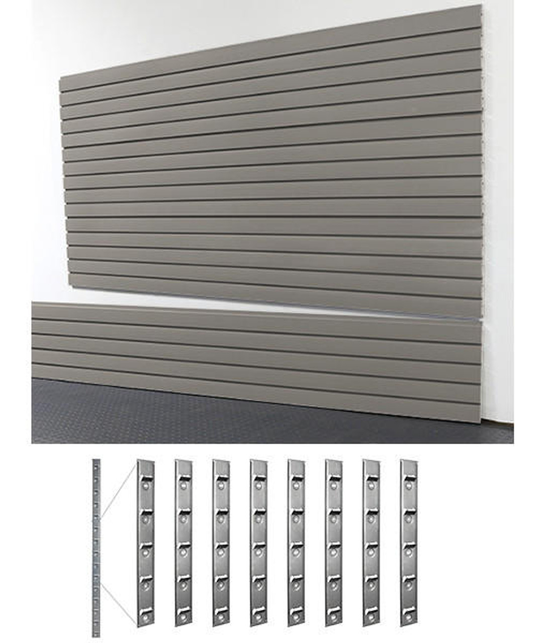 StoreWall StoreWALL 8′ Heavy Duty Slatwall 4pcs Installstrips