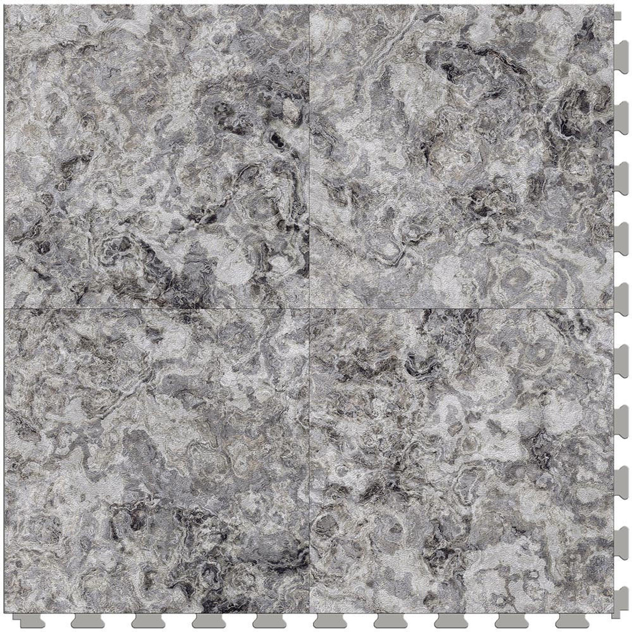 Perfection Floor Tile Natural Stone - Black and White Marble