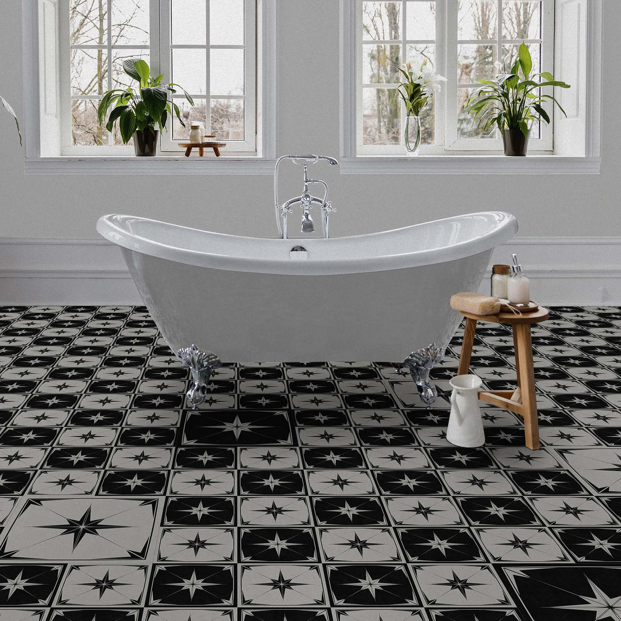 Perfection Floor Tile - Astral Gray or 6 Tiles / Case or 16.62 SQFT/ Case