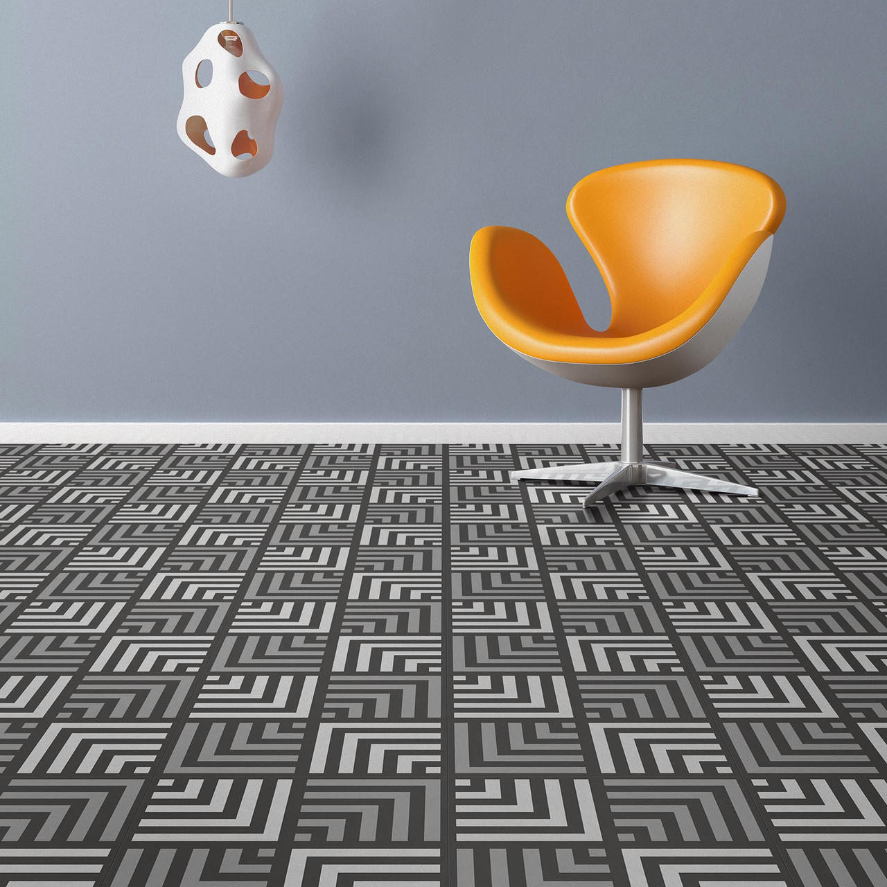 Perfection Floor Tile - Deco Bold or 6 Tiles / Case or 16.62 SQFT/ Case