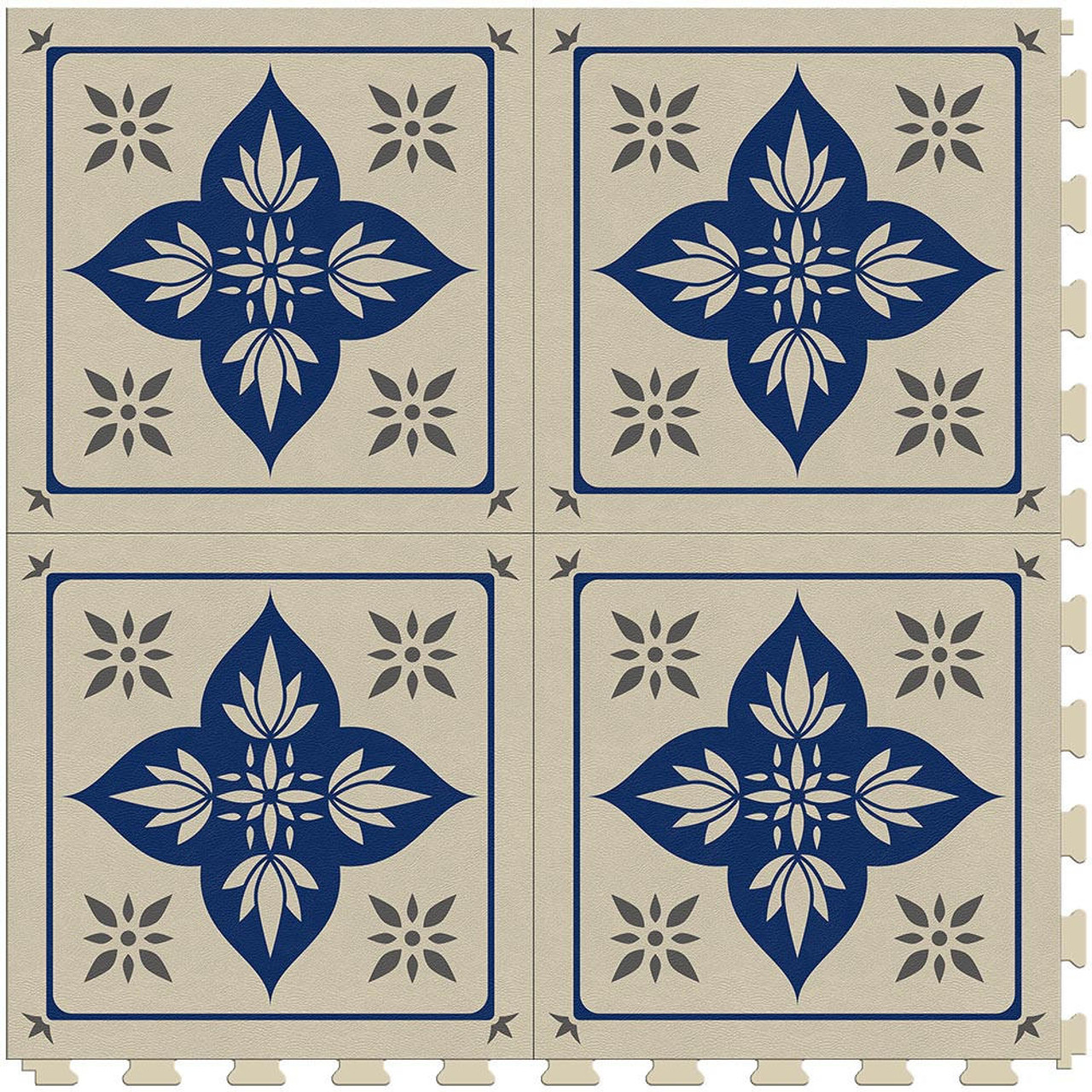 Perfection Floor Tile - Lotus or 6 Tiles / Case or 16.62 SQFT / Case