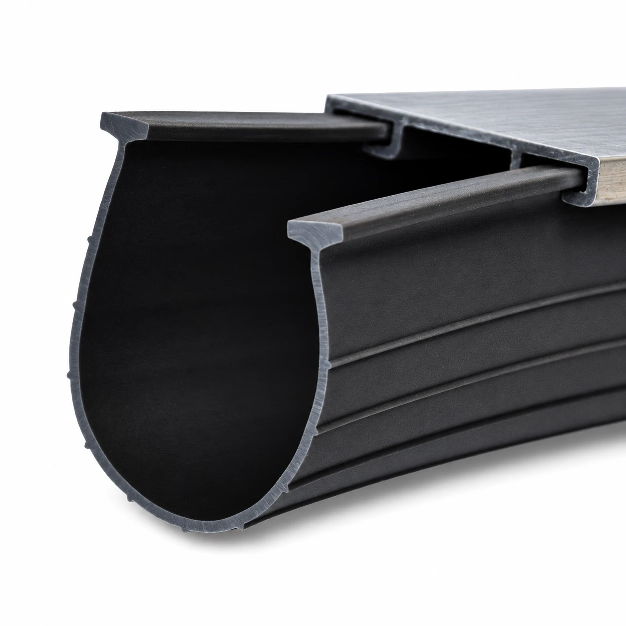 Vinyl Seal 1/4 T-End 3 BY THE FOOT Black or Grey