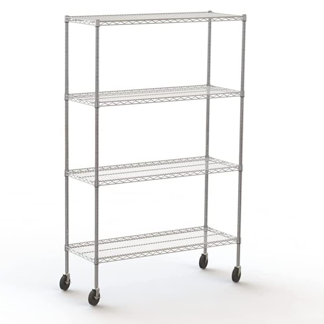 18″ x 48″ x 72″ 4-Tier Wire Shelving