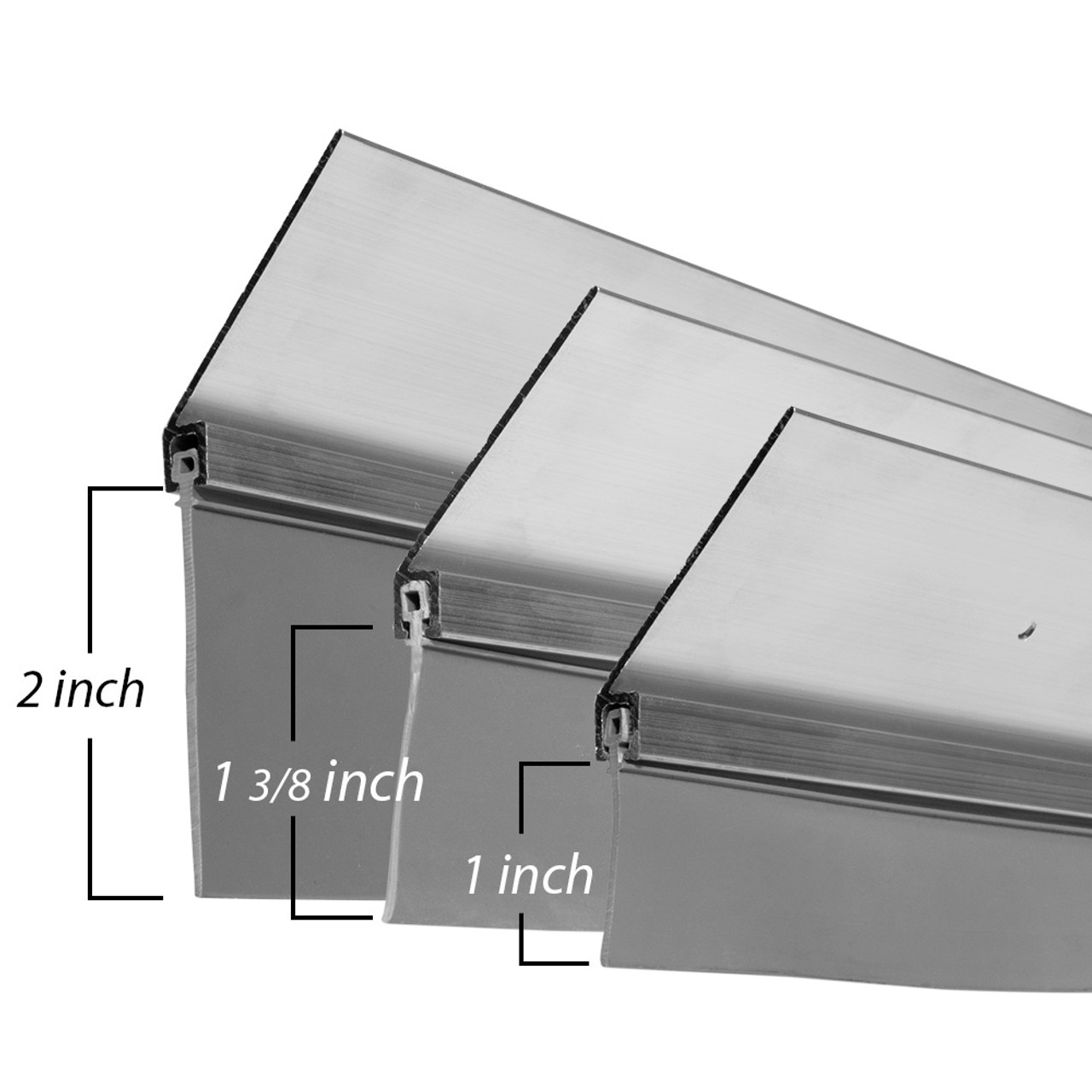 Grey Standard 45° Vinyl Seal Kit Side & Top Garage Seal