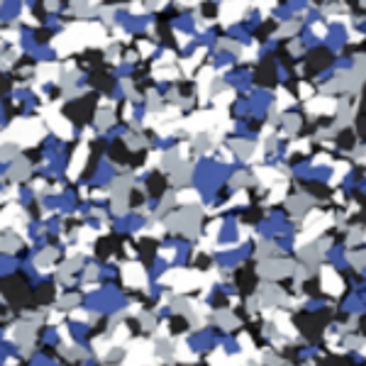 Epoxy Flake Black/White/Royal Blue