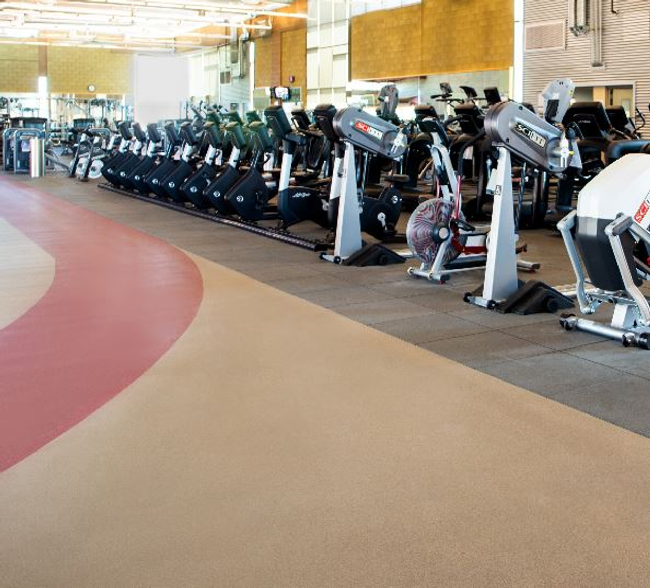 Olympia-Pad - 4' x 6' - Vulcanized Rubber Gym Mat, Rubber Gym Tile, Sport  & Weight-Room Flooring