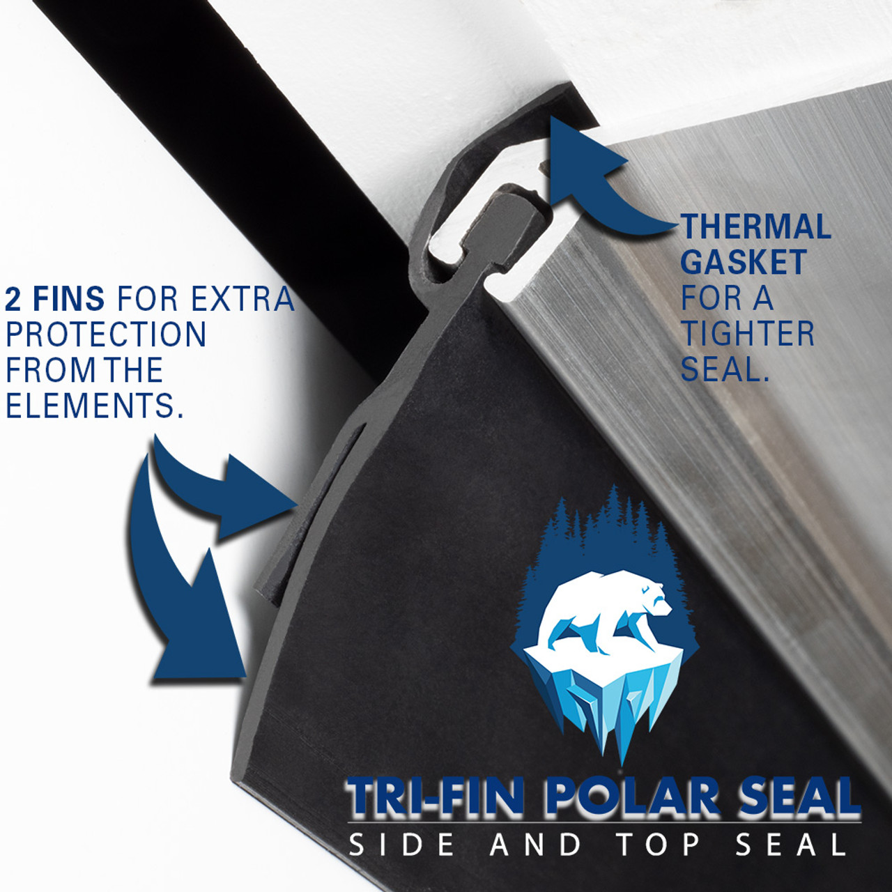 Tri-Fin Polar Seal Side and Top Garage Door Seal