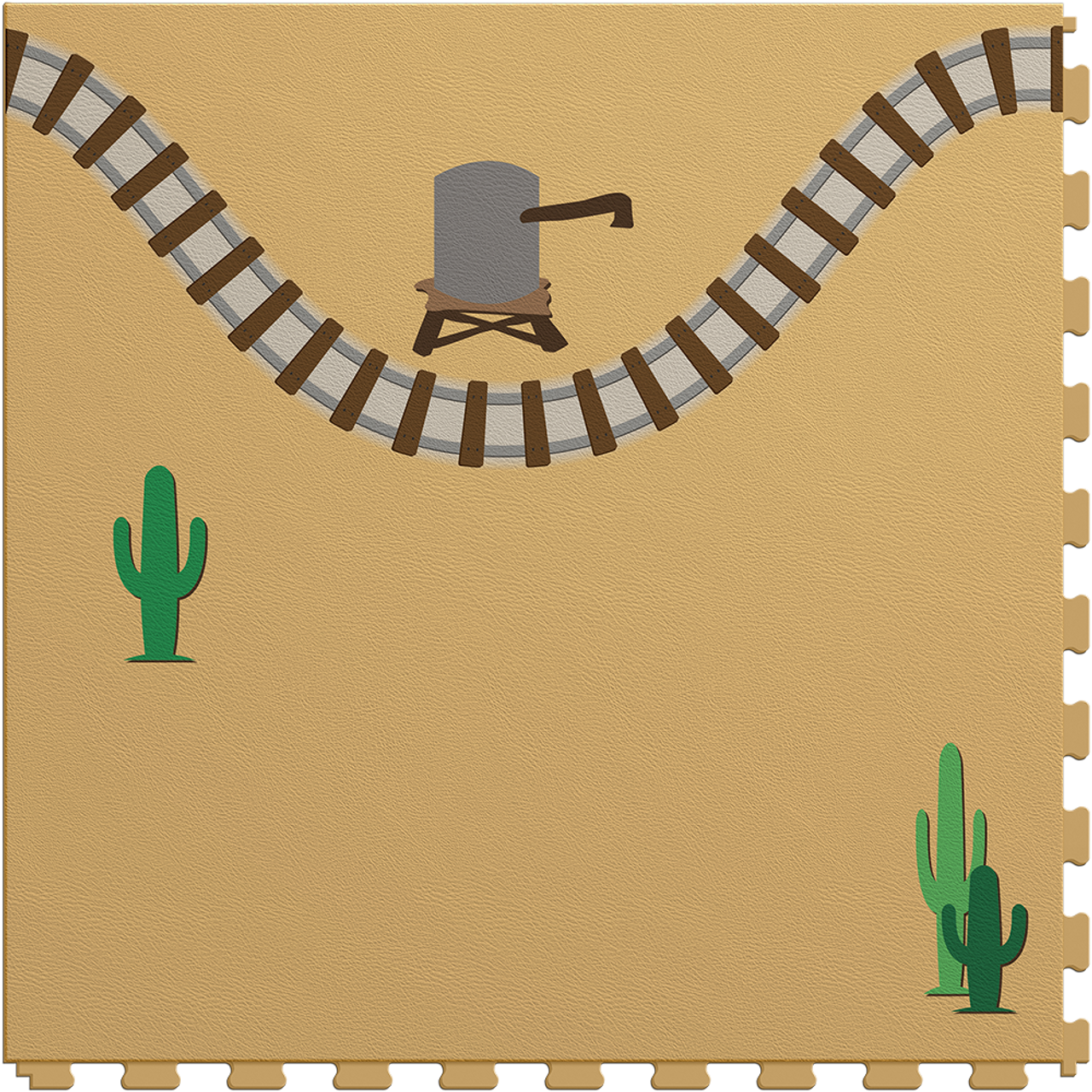 Train Track Tile 2