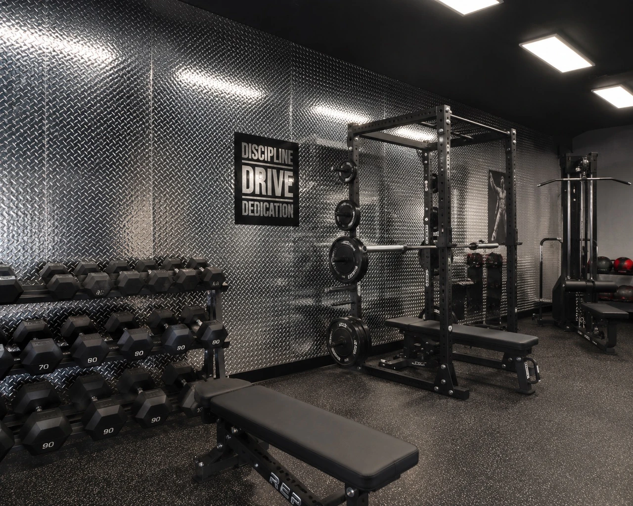 Diamond Plate Aluminum 22 Gauge is great for wall coverings