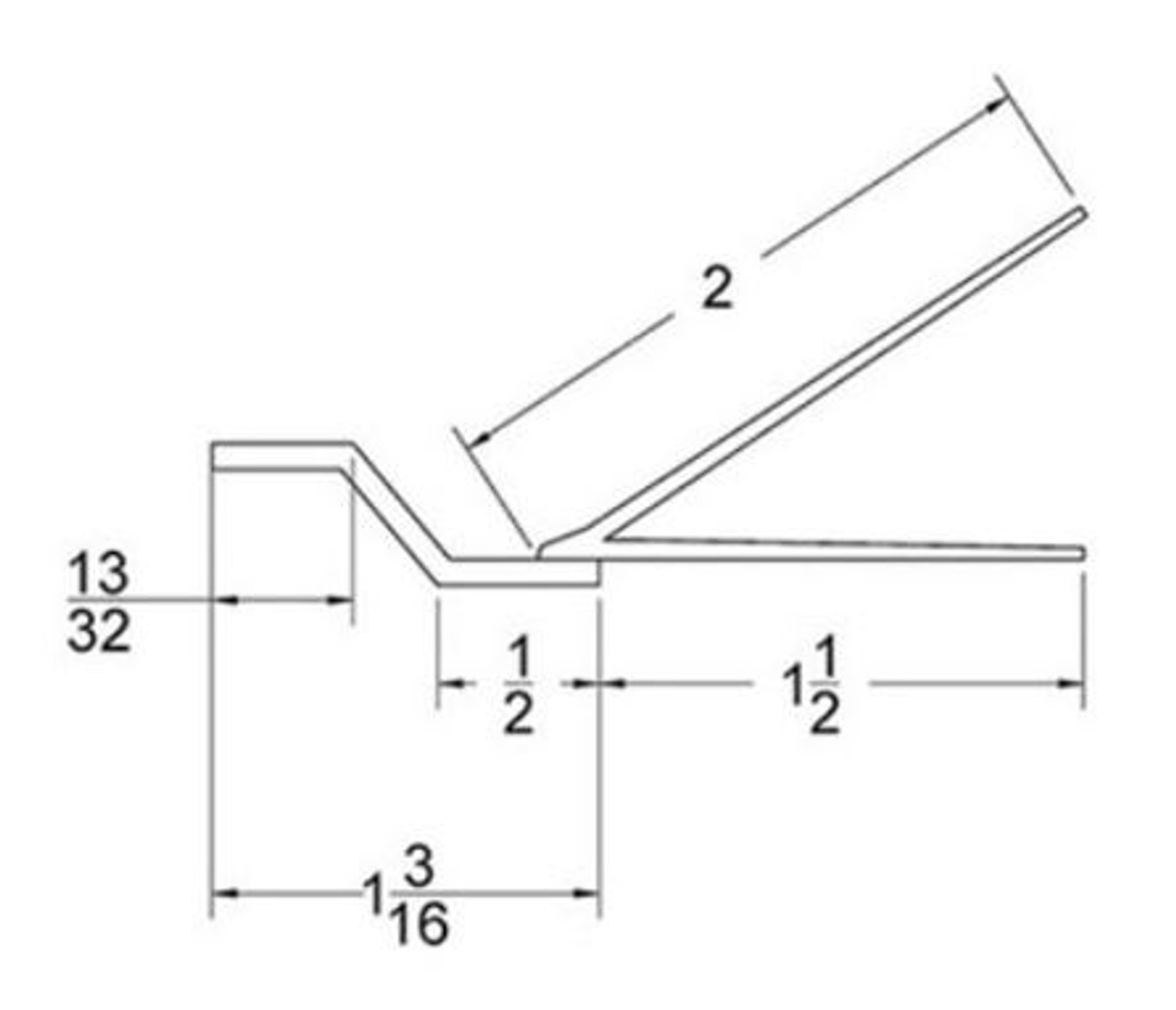 Garage Door Top Section Dual Flap Seal