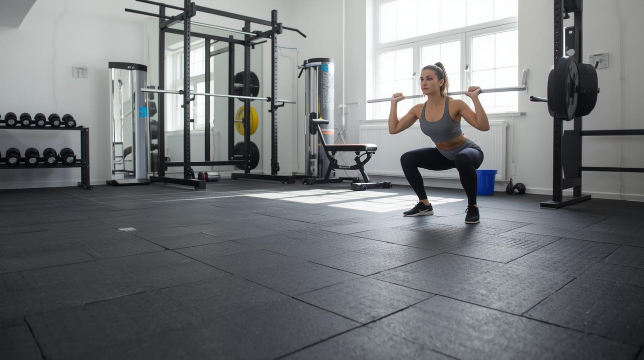 RUBBERlogix GYMlogix Rubber Tiles 24" x 24" x 12MM