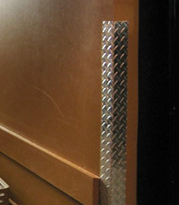 Corner Protector Diamond Plate Aluminum 14 GA (Wings 1", 2", 3", 4") 