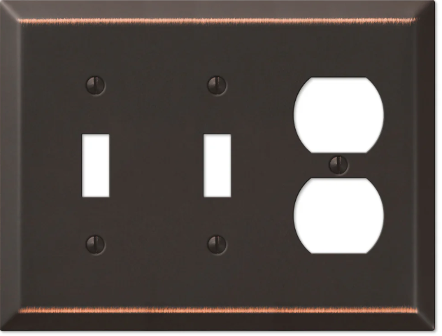 Century Aged Bronze Switch Cover