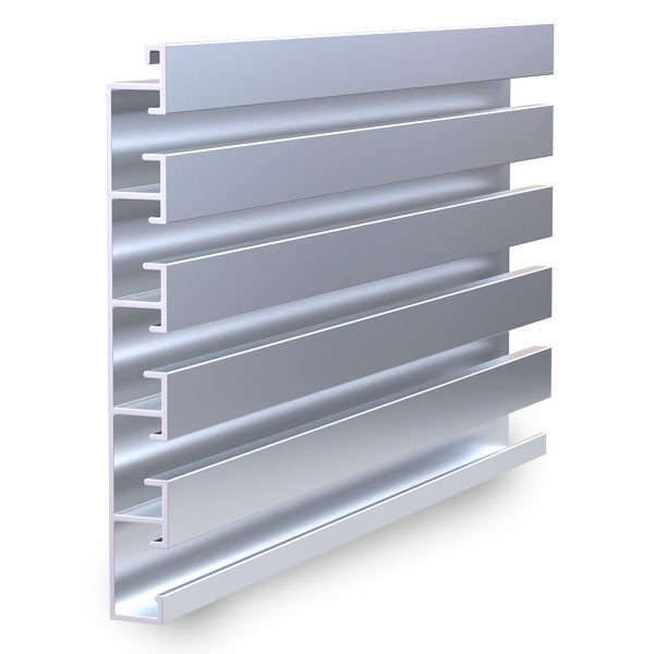 Aluminum Stackable Slatwall Pieces – Stackable Metal Slatwall – 5.356″ x .563″ ( 5-11/32″ x 17/32″ )