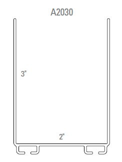 Aluminum Garage Door Bottom Seal Retainer U Shaped