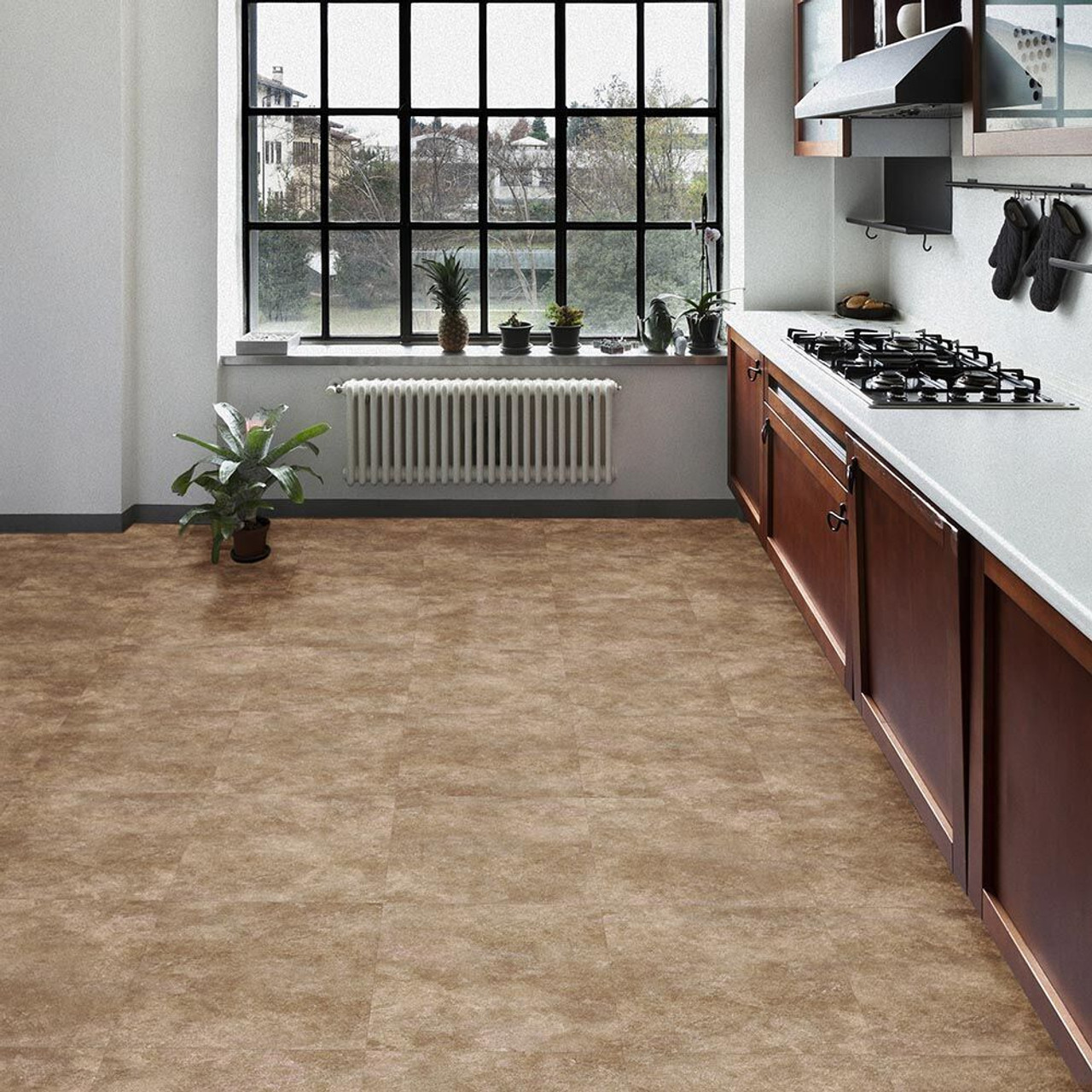 Perfection Floor Natural Stone Tile Sandstone Used in a kitchen