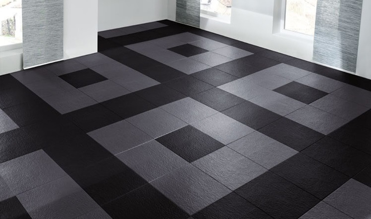Perfection Floor Tile HomeStyle Slate, flexible interlocking tiles.