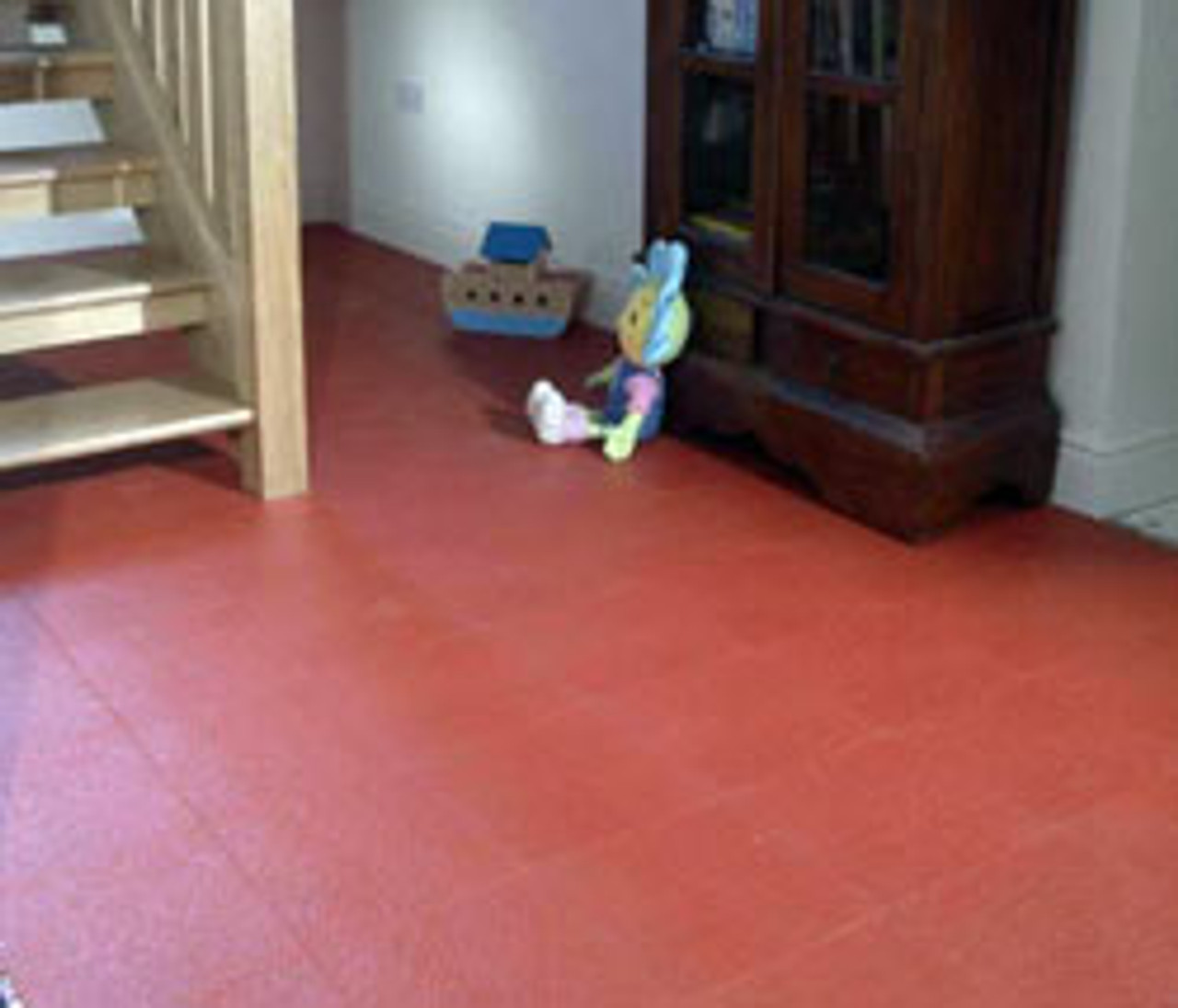 Perfection Floor Tile HomeStyle Slate flexible interlocking tiles.  Used for basement flooring.