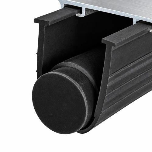 Super Seal 4" Rubber w/Tube Garage Door Weather Seal (100' Roll) 