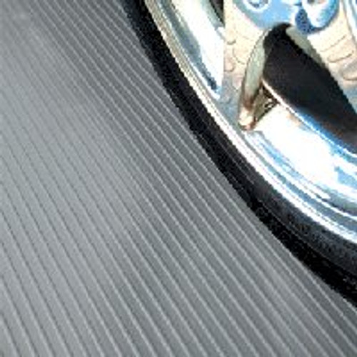 G-Floor Rollout Flooring in the Ribbed pattern Slate Grey 