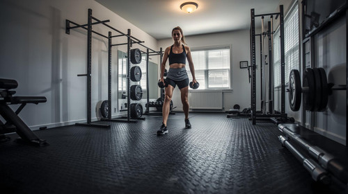 Ecore Basic Fit Rubber Interlocking Tile 23" x 23" x 8MM (Each)